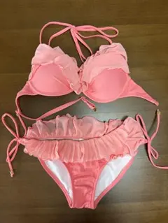 フリルビキニ セパレート水着 サーモンピンク ムラサキスポーツ ビキニのサムネイル