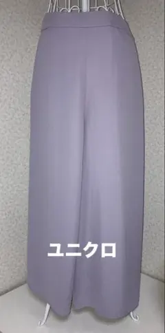 ユニクロ ガウチョパンツ ゴムウエスト