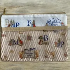 ピーターラビット　メッシュポケット付きポーチ　非売品　ポリエステル