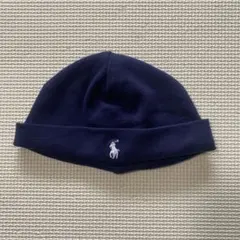 Ralph Lauren ベビー帽子 ネイビー ワンサイズ