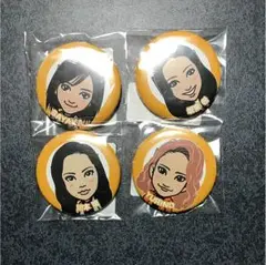 E-girls Happiness Flower 缶バッジセット