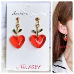 ハンドメイドピアス　No.1521