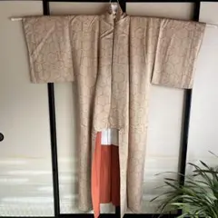 着物　菊柄　着物生地　リメイク