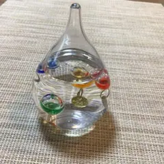 【ほぼ新品】水滴型カラフル温度計 室温計