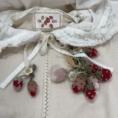L*i様 PINK HOUSE ピンクハウス 苺 いちご 刺繍 ピコフリル パー