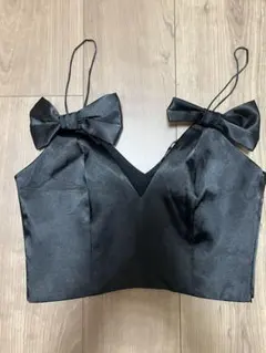 ZARA ブラック サテン ビスチェ