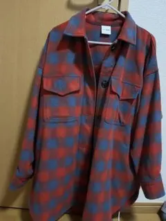 ★りょ様専用★CIAO PANIC 赤青チェック オーバーサイズネルシャツ