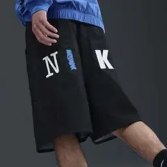 36 2XL 新品 ナイキ デニム ショートパンツ ハーフパンツ ロゴ ルーズ