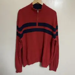 【L127】 Tommy Hilfiger コットンニット サイズXL レッド