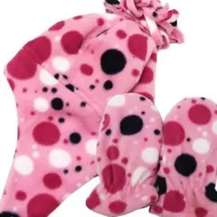 新品 サーコ 子供フリース帽 ミトンセット サイズ2T-5T 約50～52cm