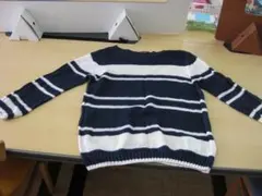 AMACA　ボーダー　紺　白　セーターのサムネイル