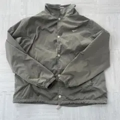 NIKE コーチジャケット XL カーキ 刺繍スウッシュ 裏地あり ナイロン