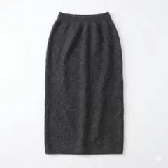 【UNIQLO】スフレヤーン ナロースカートダークグレー Lサイズ【SK002】