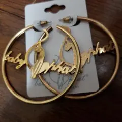 baby Phat猫goldゴールドフープピアスベビーファットベイビーファット金