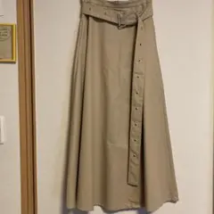 CINOH ベルト付きロングスカート　36