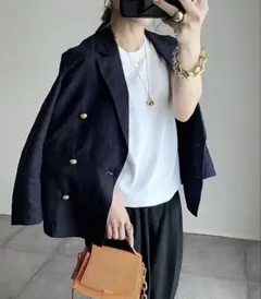 【美品✨】Emma Taylor リネンヴィンテージサマージャケット 36のサムネイル