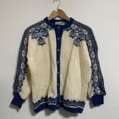 【古着】北欧ニット　 ノルディック柄セーター