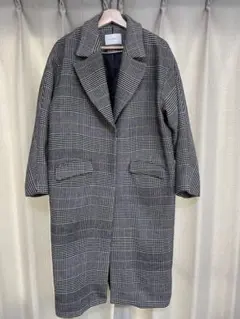 コート　チェックコート　シンプリシテェ