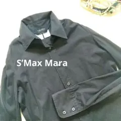 S Max Mara エス マックスマーラ ブラウス とろみ 黒 長袖 Mのサムネイル