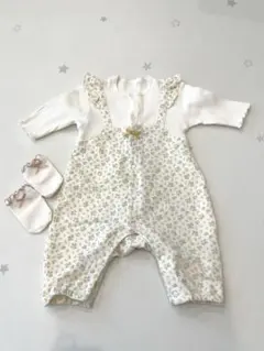 60cmロンパース♡靴下セット　花柄