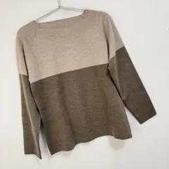 ビームスハート BEAMS HEART / バイカラー 総針 ニットプルオーバー