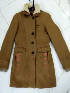 TOMMY HILFIGER ダッフルコート/S/ウール/CML