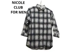 NICOLE CLUB FOR MEN　ニコル・クラブ　シャツ　 Mサイズ