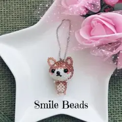 ※柴犬(ブラウン) ボールチェーンキーホルダー＊