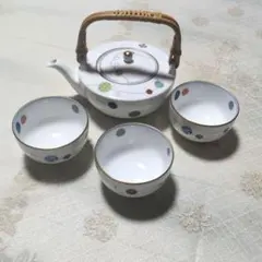 ホ*ル様 ノリタケ　乃りたけ　珠維清　たまいずみ　茶器 湯飲み　3客と急須1個