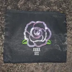ANNA SUI ポーチ スパンコール ローズ