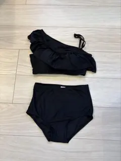 ALEXIA STAM】美品フリル付きブラックトップス 水着 - メルカリ