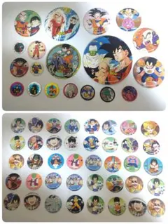 ドラゴンボールZ メンコセット 悟空　悟飯　ベジータ　アマダ　昭和レトロ