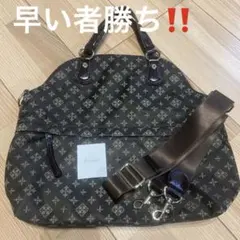 【美品！】russet 2WAYバッグ モノグラム ナイロンのサムネイル