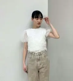 CLANE TULLE VEST LAYERED TOPS サイズ2のサムネイル