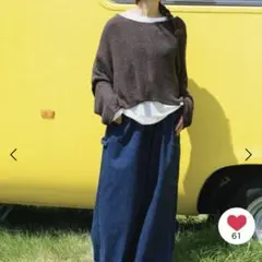 新品ニコアンドniko andメイクスタッフerinkoさんこなれ2WAYニット