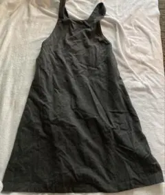 pink houseピンクハウス　ジャンバースカート　グレー　ウール　シンプル