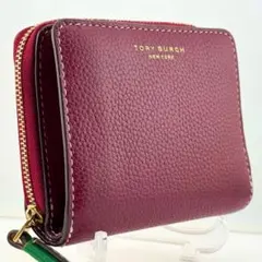 【良品】TORY BURCH トリーバーチ 折財布 レザー マルチカラー 男女