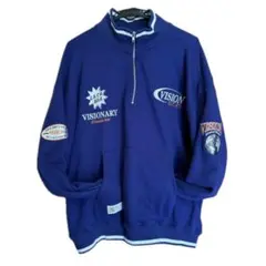 VISION STREET WEAR ハーフジップ スウェット ブルーのサムネイル