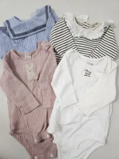 長袖ロンパース4点セット(80サイズ)