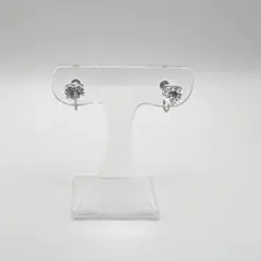 プラチナ950❗️2.0ct相当❗️キュービックジルコニアハート型イヤリング