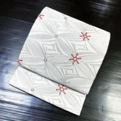 503my8◇エレガント 総刺繍 七宝 変わり菱 唐草 金糸 お太鼓柄 袋帯◇ 503my8◇エレガント 総刺繍 七宝 変わり菱 唐草 金糸 お太鼓柄
