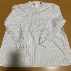M H L ストライプバンドカラーシャツ　コットンのサムネイル