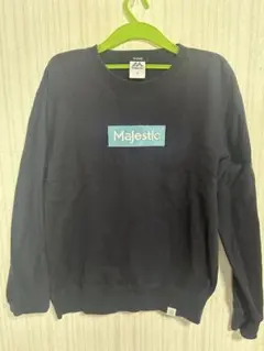 Majestic ダークブルー スウェット