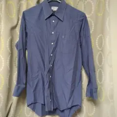 青い長袖シャツ メンズシャツ