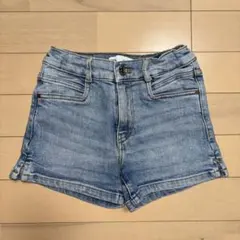 zara 女の子　デニム　ショートパンツ　短パン　128cm 8歳