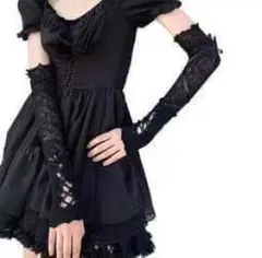 【新品　未使用】アームカバー ブラック レース