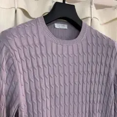 パープル ニット