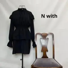 3616【ブラックフリーサイズ】N with チュニック:ワンピースのサムネイル