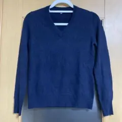 ユニクロ　カシミヤセーター　Vネック　S