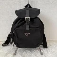プラダ リュック ダブルポケット 三角ロゴ 白タグ ヴィンテージ - メルカリ